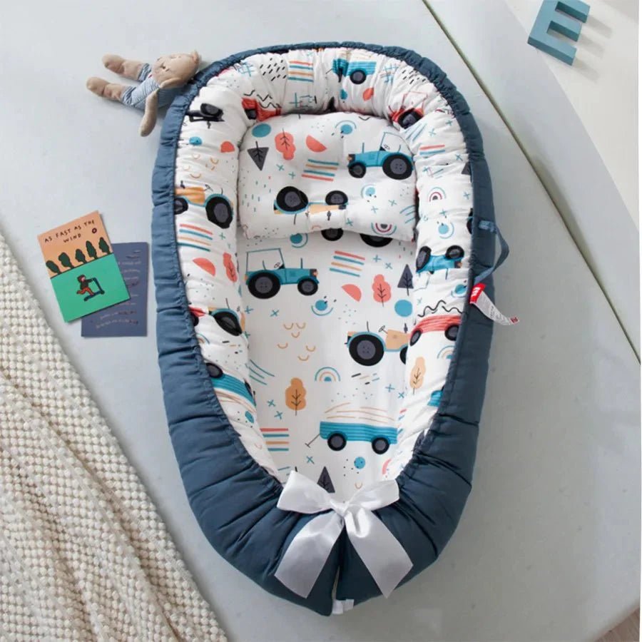Berceau Bébé - NidPortableBébé™ - Voiture Bleue - Mon Adorable Bébé