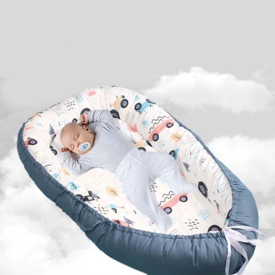 Berceau Bébé - NidPortableBébé™ - Voiture Bleue - Mon Adorable Bébé