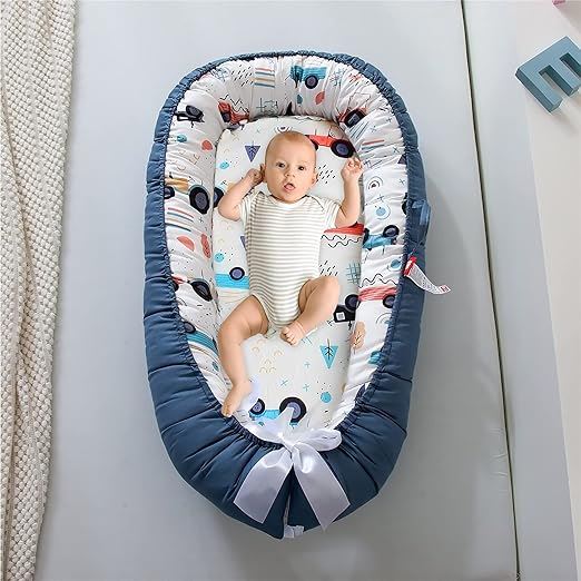 Berceau Bébé - NidPortableBébé™ - Voiture Bleue - Mon Adorable Bébé