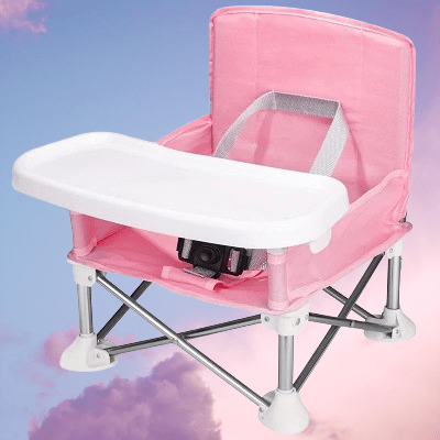 Chaise Pliante - BabyBoosterSeat™ - Rose - Mon Adorable Bébé