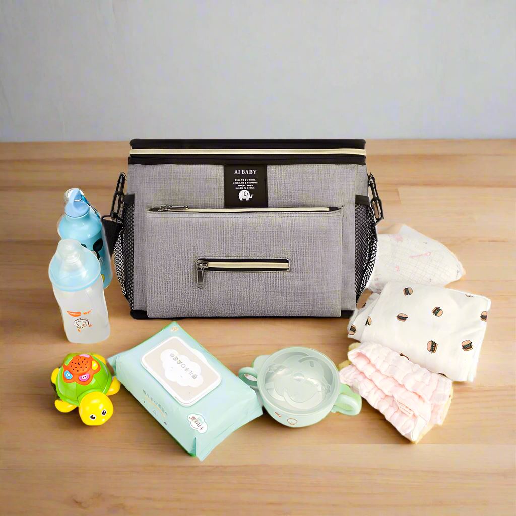 Sac à Langer - BabyTravel™ - Gris - Mon Adorable Bébé